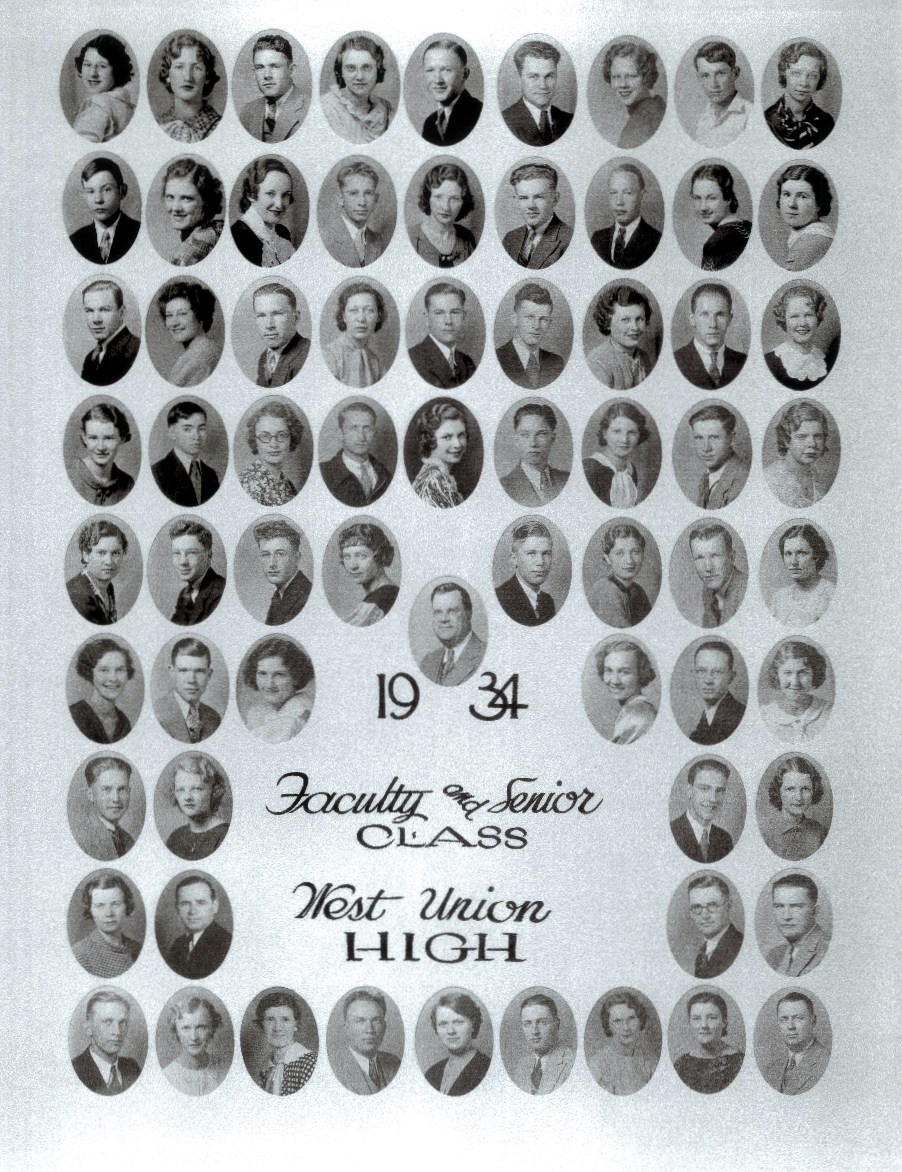 1934 West Union High School Senior Photo