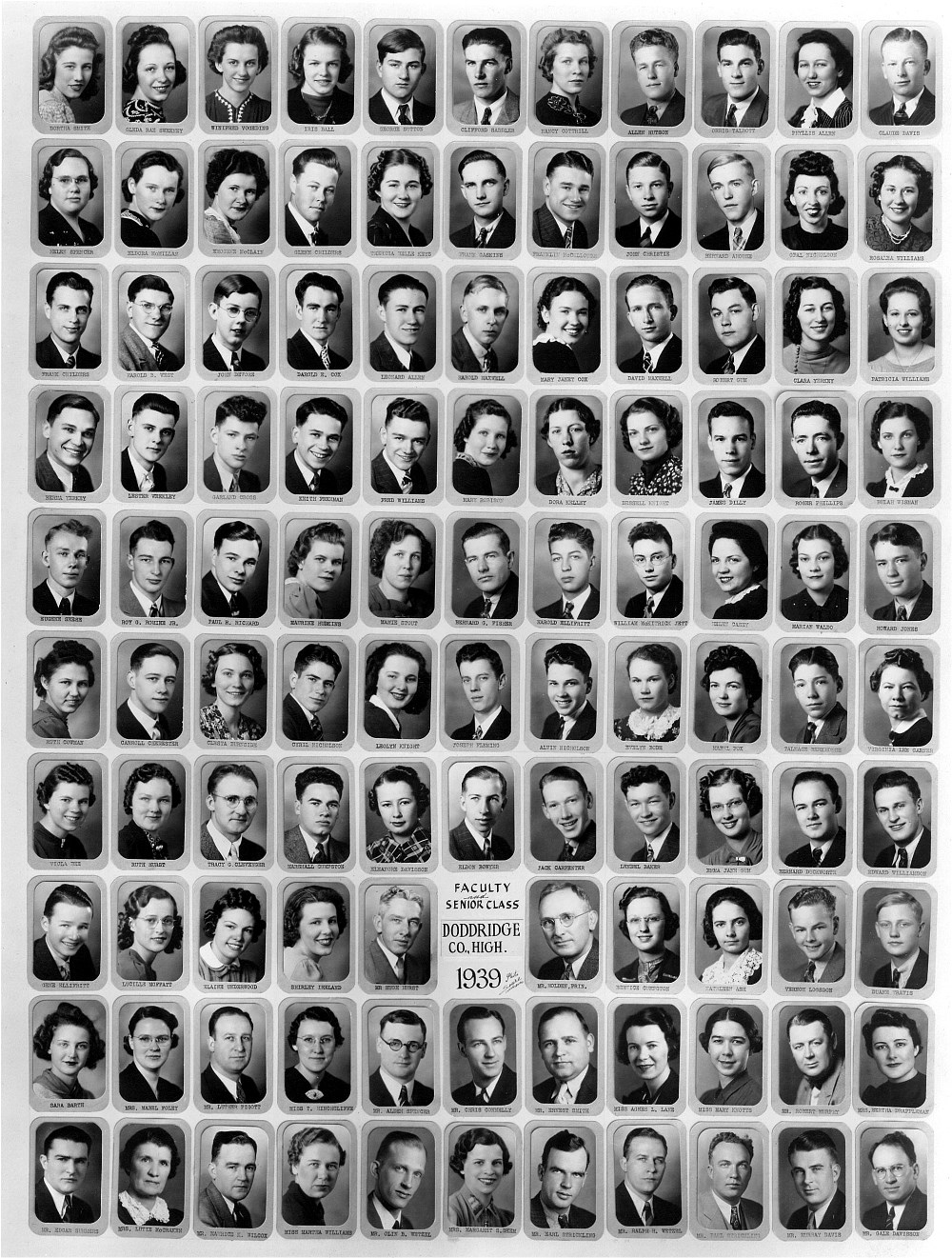 West Union High School Senior Class 1939