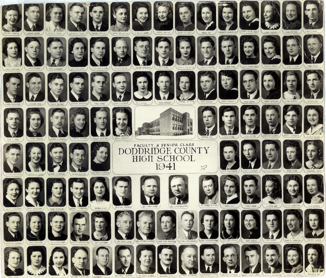 1941 Doddridge High School Senior Class Photo