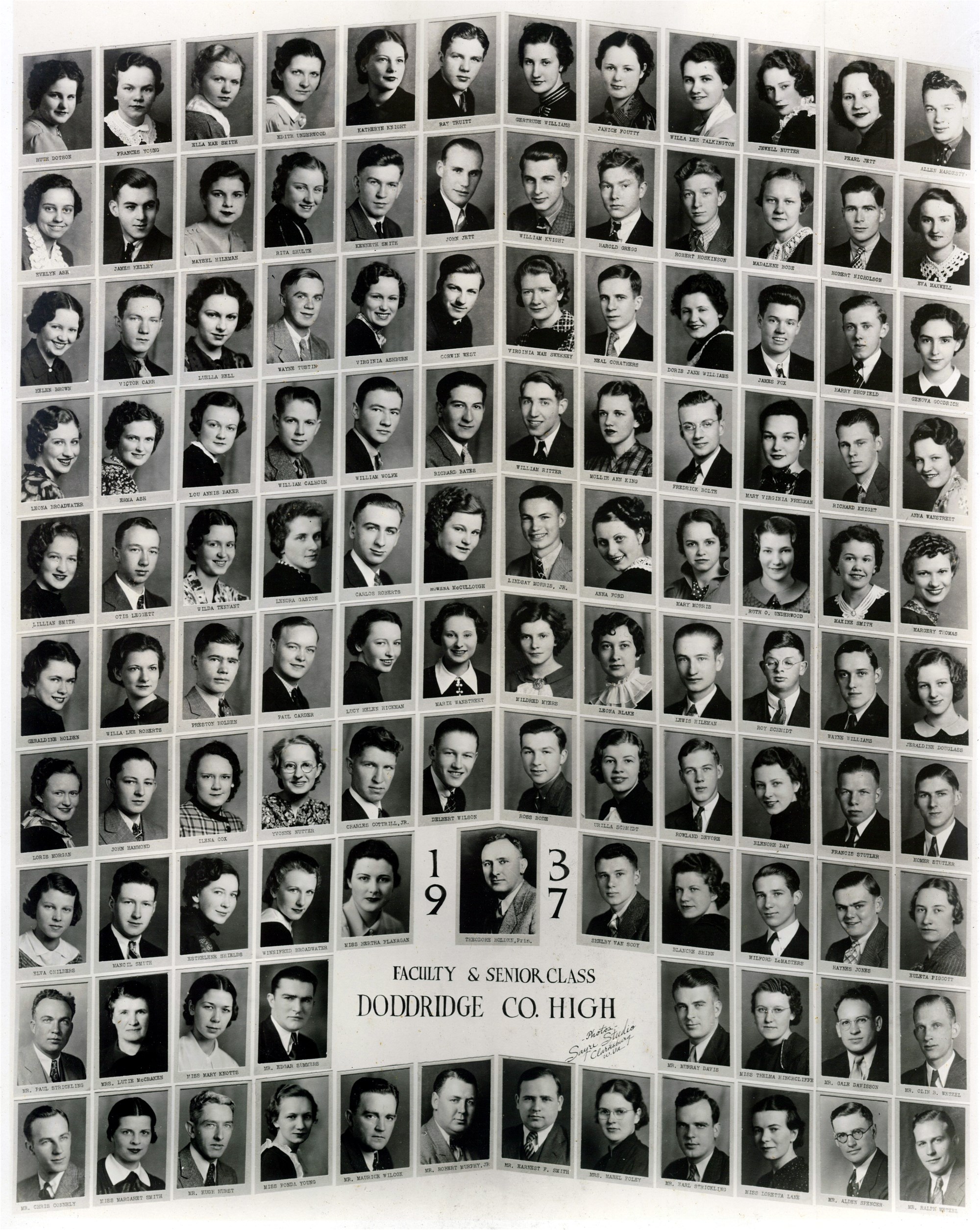 West Union High School Senior Class 1937